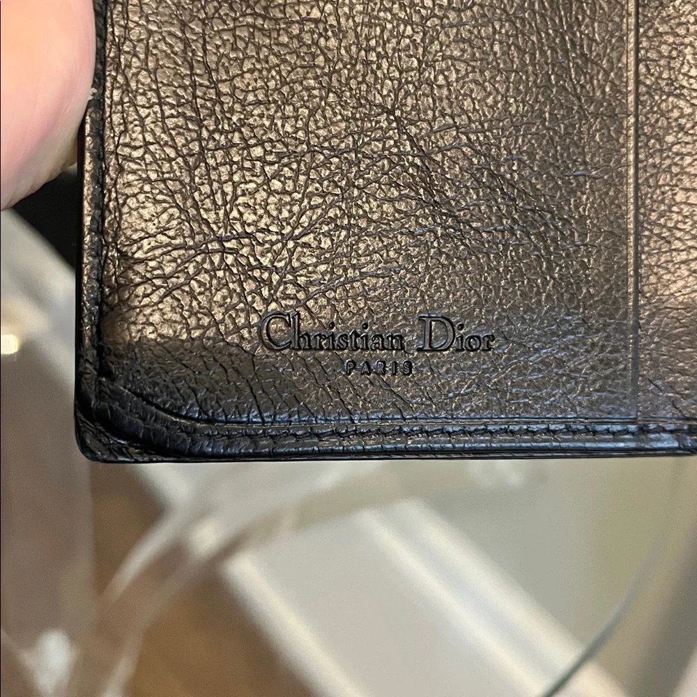 Vintage Christian Dior Canvas and Leather Long Wallet